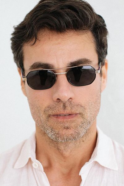 Bilge Karga Marny Silver Black Men's Sunglasses
