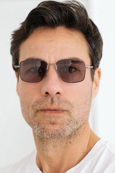 Bilge Karga Guguk Silver Red Black Men's Sunglasses