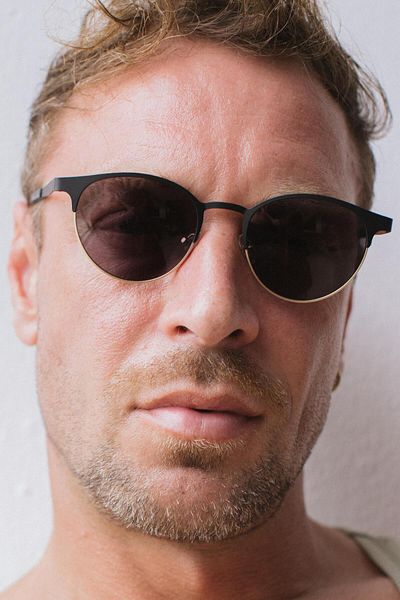 Bilge Karga Men's Sunglass - Dyre Black Gold Black