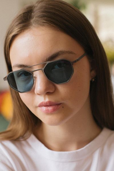 Bilge Karga Alaca Silver Blue Sunglasses