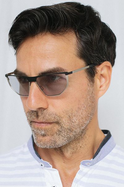 Bilge Karga Men's Sunglasses - Crazy Silver Black