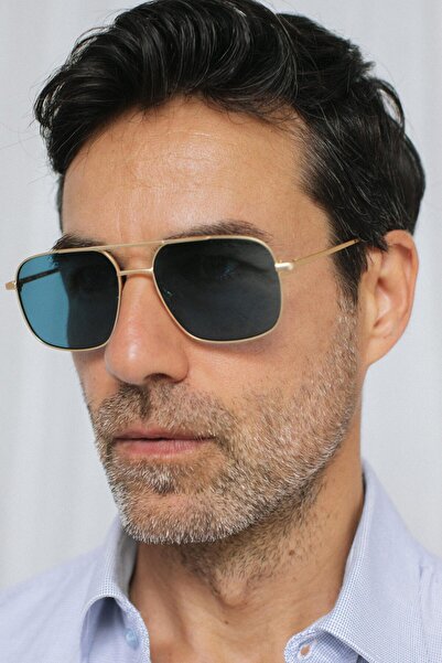 Bilge Karga Gregor Gold Blue Men's Sunglasses