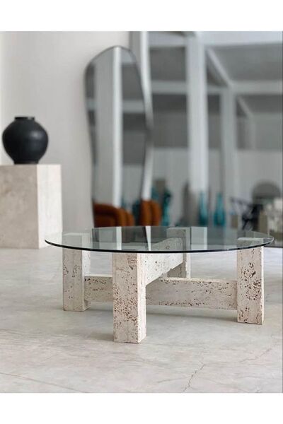 Radianza Traverten Orta Sehpa