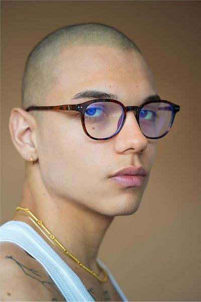 Bilge Karga Maise Leopard Men's Blue Light Protective Glasses