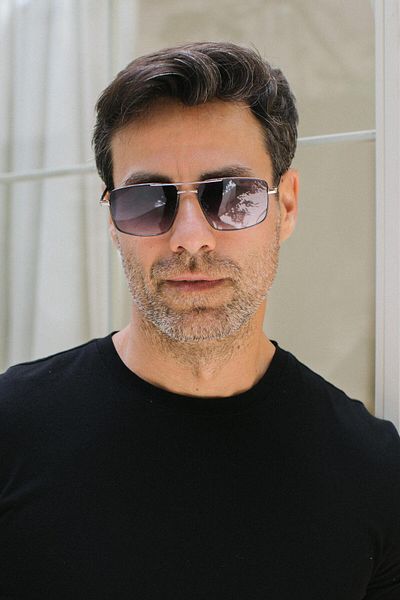 Bilge Karga Men's Sunglasses - Cubbal Silver Black Gradient