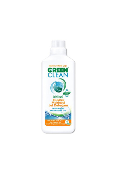 Green Clean Organik Portakal Yağlı Bitkisel Jel Bulaşık Makinesi Deterjanı 1000 ml