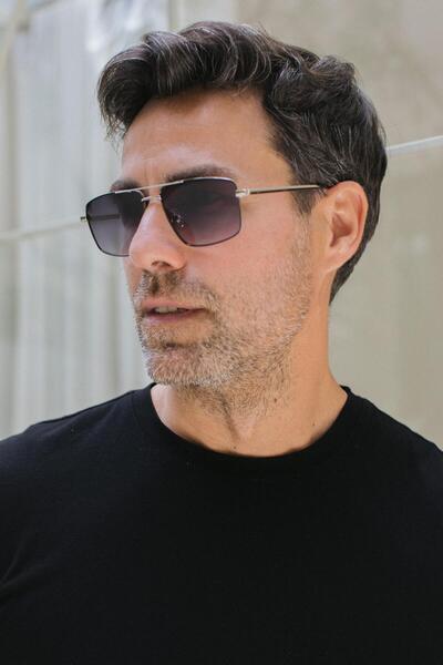 Bilge Karga Men's Sunglasses - Cubbal Silver Black Gradient