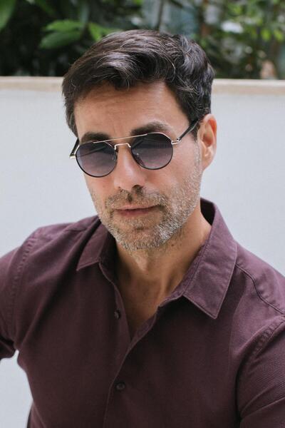 Bilge Karga Men's Sunglasses - Sakarca Black Silver Black Gradient