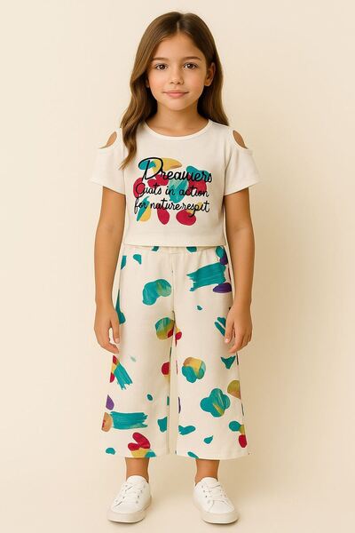 Minigimin Cicileri Dreams Miniğimin Cicileri - Білий комплект капрі-штанів