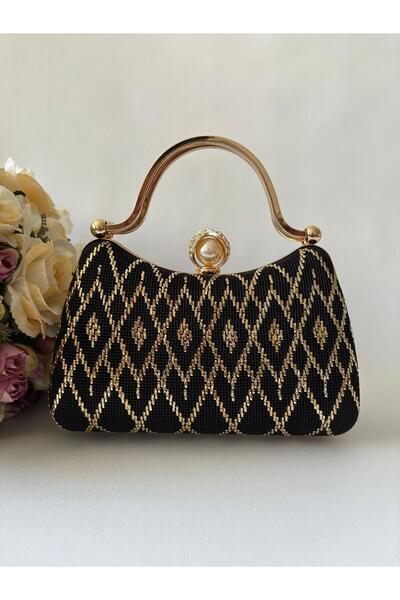 Ceylan Abiye Çanta & Tel Kırma El İşlemeli Abiye Çanta