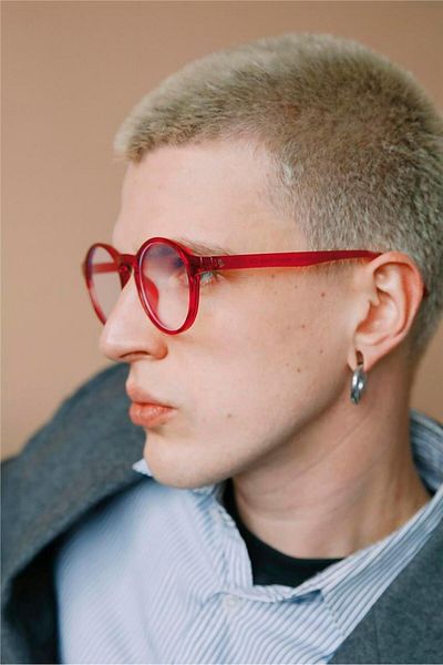 Bilge Karga Pular Red Men's Blue Light Protective Glasses