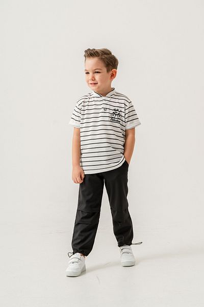 e-çocuk Male Child Short-Sleeve Stripe Suit 60288
