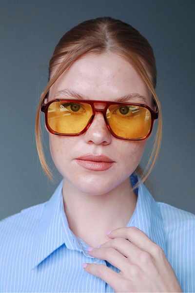 Bilge Karga Egesta Brown Yellow Sunglasses