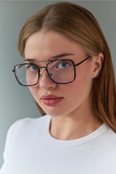 Bilge Karga Heino Leopard Blue Light Protective Glasses