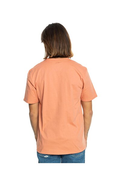Quiksilver Comp Logo Men's Orange Round Neck T-Shirt