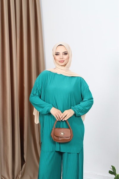 NİSUM MODA Κοστούμι πλισέ παντελόνι