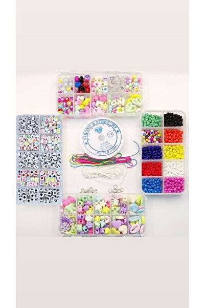 HASAN ERDOĞAN 45 Parça Hobi Malzemeleri Boncuk Takı Yapım Seti Kum Boncuk