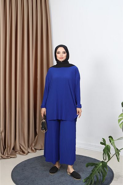 NİSUM MODA Pleated Trousers Set