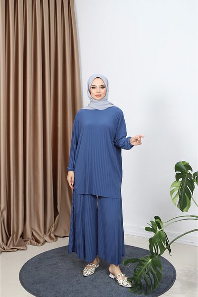 NİSUM MODA Pleated Trousers Set