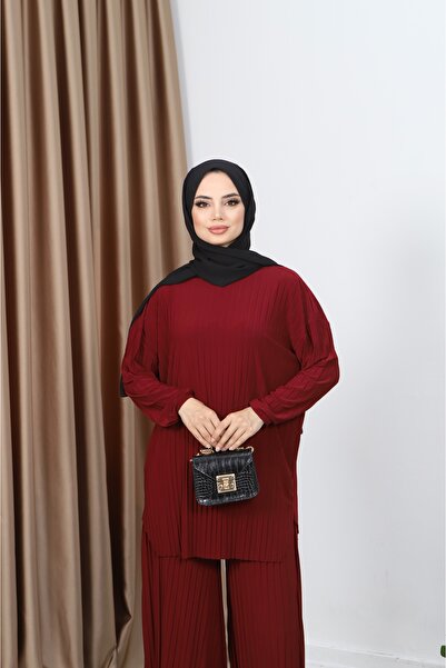 NİSUM MODA Pleated Trousers Set