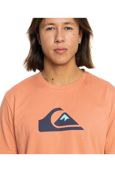 Quiksilver Comp Logo Ss Eqyzt07658-Mjr0 Men's Brown T-Shirt