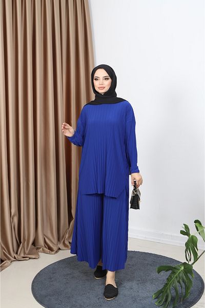 NİSUM MODA Pleated Trousers Set