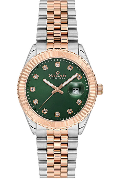 Nacar ساعة يد نسائية معدنية NC33-398351-ENMS