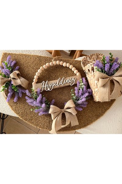 Home Triple Purple Lavender Door Ornament Set