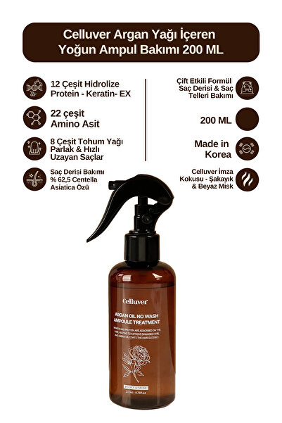 Celluver Argan Yağı İçeren Durulanmayan Yoğun Ampul Bakımı