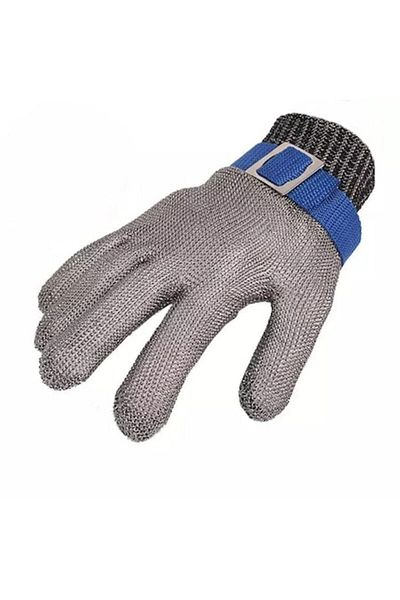 ANILLOROCA Steel Mesh Cut-Resistant Safety Glove, Size L