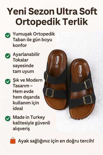 madam gold Women's Double Buckle Anatomical Leather Comfortable Sole Stone Wo...