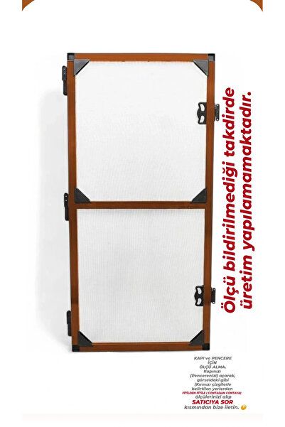 Van Aks Meşe Yapı MENTEŞELİ ALTIN MEŞE  RENK PENCERE- KAPI SİNEKLİĞİ ( 210 - ...