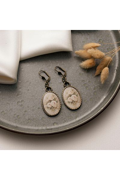 zarifje Poetry Earrings “Lavinia” Handmade Special Design Women's Earrings