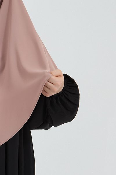 Mihrisina collection Hijab Sufle Light Dusty Rose Khimar Hijab