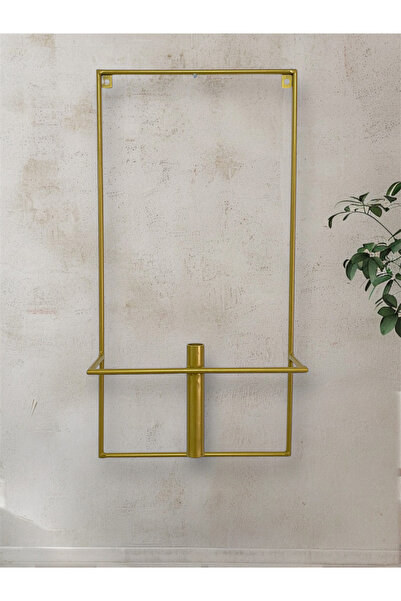 DECOLİN Metal 2’li Dekoratif Duvar Çiçekliği Mumluk&Şamdan