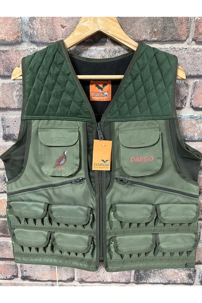 Dargo Haki Renk M Beden Cordura Kumaş Avcı Yeleği