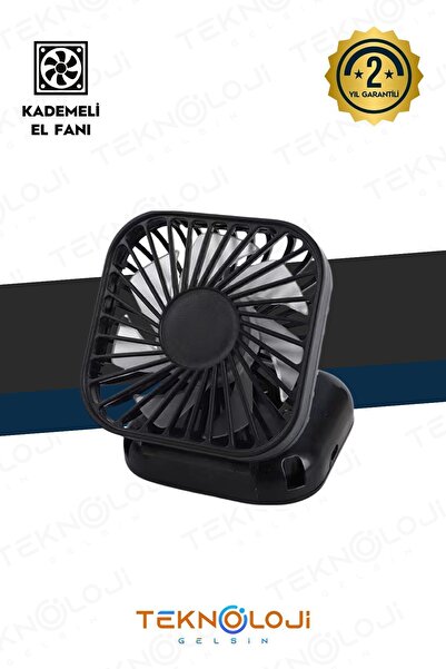 Teknoloji Gelsin El Fanı Mini Masaüstü Ve Boyun Askılı Fan Portatif Şarjlı 3 Kademeli Vantilatör Soğutucu