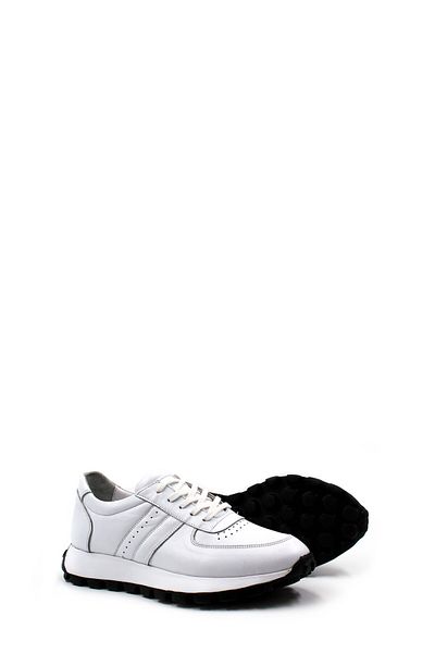 Ayakkabıhane Pantofi sport pentru bărbați, cu șireturi, din piele naturală, în interior și în exterior, Ah08154131812