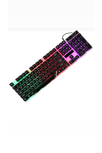 SNEXPRES 2in1 Oyuncu Rgb Işıklı Klavye - Mouse- Mousepad Işıklı Q Klavye Mekanik Hissiyatlı