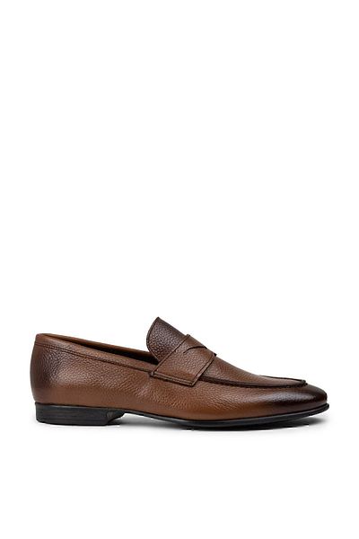 Deery Men's Loafer - Genuine Leather, Tan Color