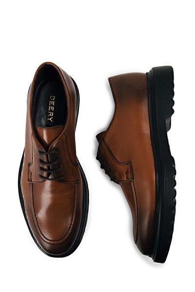 Deery Hakiki Deri Taba Rengi Günlük Erkek Ayakkabı