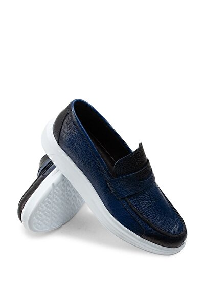 Deery Loafer pentru bărbați din piele naturală albastră