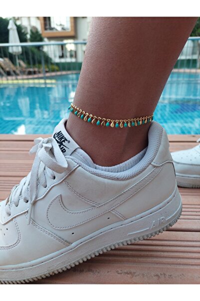 LUCKY ACCESSORIES Xuping Vip Series Tarnish-Free Turquoise Dangle Anklet