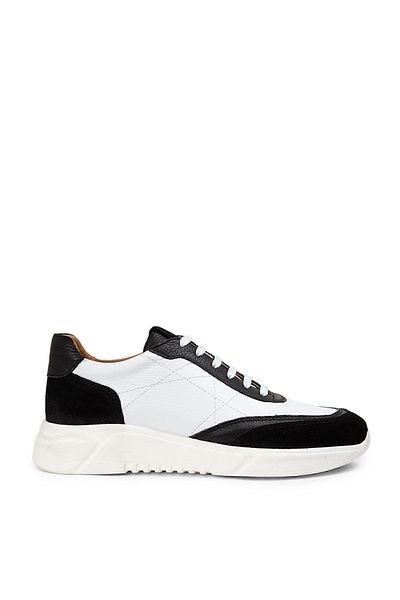 Deery Γνήσια Suede Μαύρα Λεπτομερή Ανδρικά Παπούτσια Sneaker