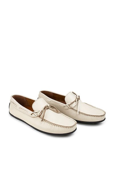 Deery Ανδρικό Loafer από γνήσιο δέρμα μπεζ χρώματος