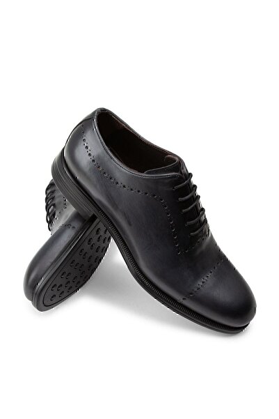 Deery Hakiki Deri Gri Klasik Erkek Ayakkabı