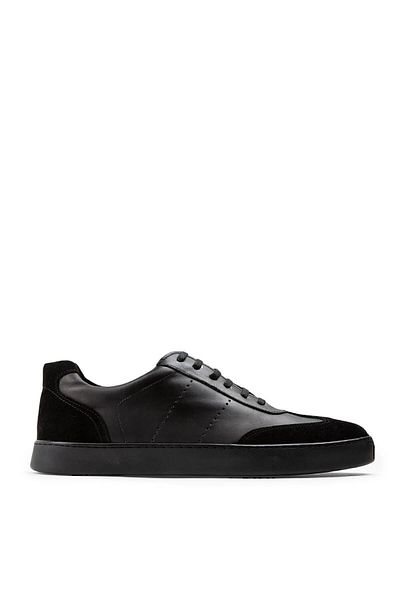Deery Γνήσιο δέρμα Μαύρα Ανδρικά Παπούτσια Sneaker