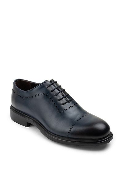 Deery Ανδρικά παπούτσια Casual από γνήσιο δέρμα Navy Blue