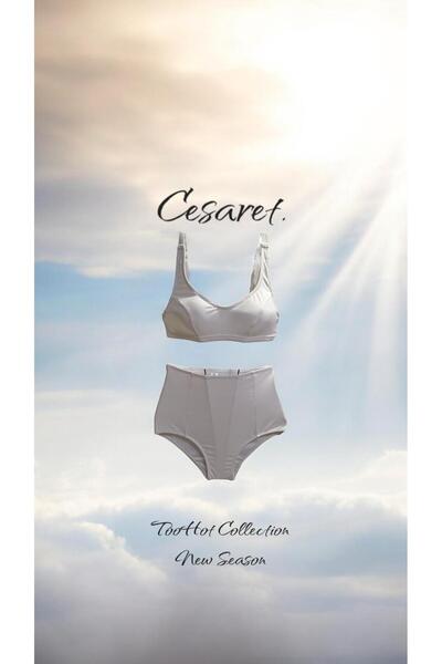 TooHot Γυναικείο Σετ μπικίνι λευκό ψηλόμεσο