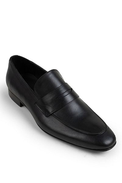 Deery Ανδρικά παπούτσια Loafer από γνήσιο δέρμα μαύρα